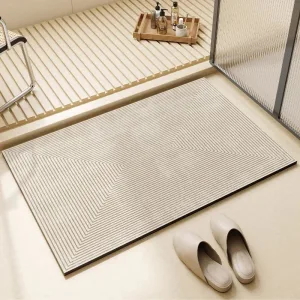 Tapis de bain ivoire