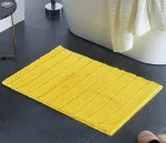 Tapis de bain jaune citron