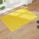 tapis de bain jaune lumineux