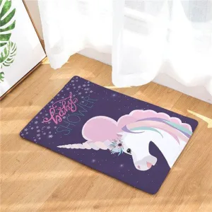 Tapis de bain licorne