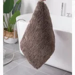 tapis de bain marron