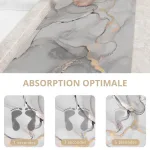 tapis de bain moderne marbre