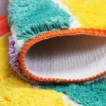 tapis de bain moderne multicolore