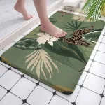 tapis de bain motif savane