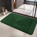 tapis de bain motif végétal