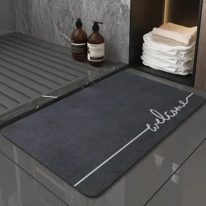 Tapis de bain noir design