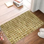 Tapis de bain or