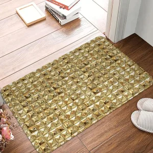 Tapis de bain or