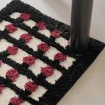 tapis de bain original géométrique