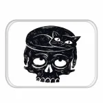 tapis de bain original tête de mort