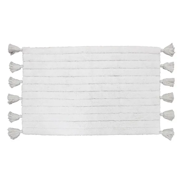 Tapis de bain pompon