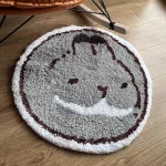 tapis de bain rond design