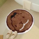 tapis de bain rond doux