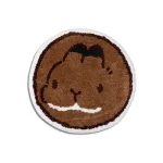 tapis de bain rond en microfibre