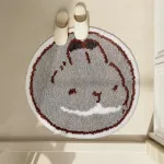tapis de bain rond lavable
