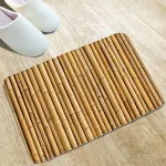 tapis de bain style bambou