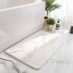 tapis de bain style marbre élégant