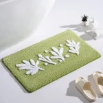 Tapis de Bain Vert Olive
