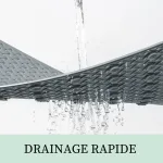 tapis de douche absorbant design