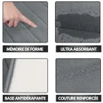 tapis de douche antidérapant XXL