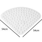 tapis de douche pour baignoire d'angle