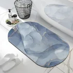 tapis de salle de bain en marbre