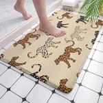 tapis de salle de bain savane