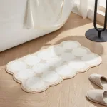 tapis décoratif pour salle de bain nordique