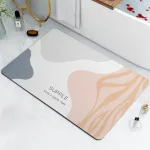 tapis décoratif salle de bain