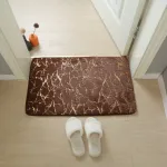 tapis décoratif salle de bain
