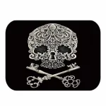 tapis décoratif tête de mort
