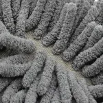 tapis douce texture vert foncé