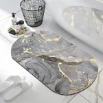 tapis doux au toucher marbre