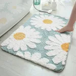 tapis doux scandinave pour salle de bain