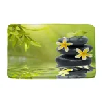 tapis en coton salle de bain zen