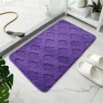 tapis microfibre pour une salle de bain élégante