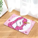tapis moelleux licorne