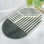 tapis pour salle de bain ovale