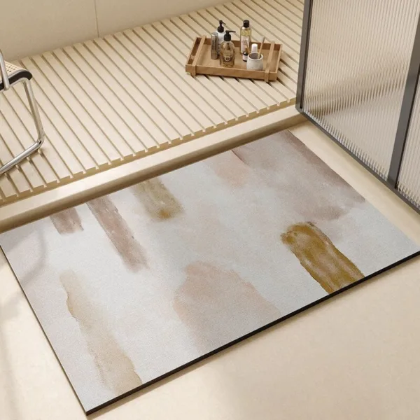 Tapis Salle de Bain Beige