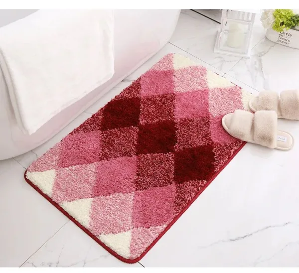 Tapis salle de bain coloré