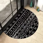 Tapis Salle De Bain Demi Lune Noir