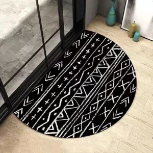Tapis Salle De Bain Demi Lune Noir