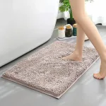 tapis salle de bain en chenille épaisse