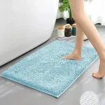 tapis salle de bain en chenille moelleux