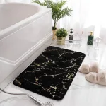 Tapis salle de bain noir