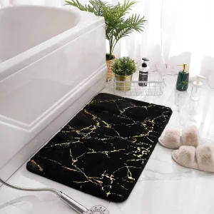 Tapis salle de bain noir