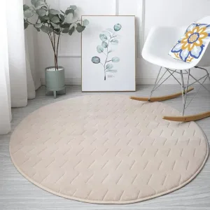 Tapis salle de bain rond 100 cm