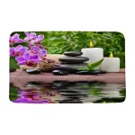 tapis salle de bain zen confortable