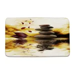 tapis salle de bain zen design