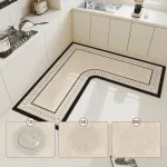 tapis de bain angle moderne